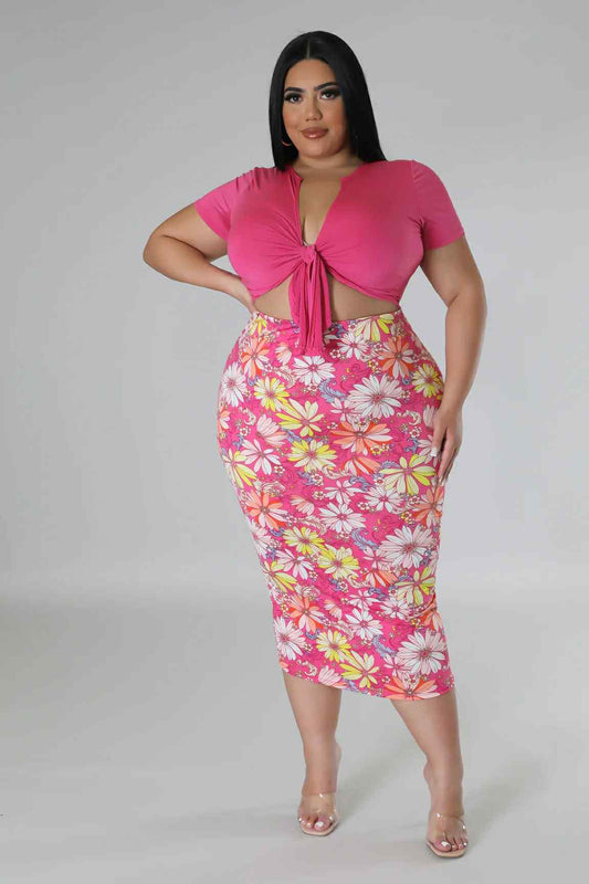 FEELING ALL DAISY SKIRT SET